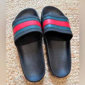 Red and Green Slides for Vacation or Summer